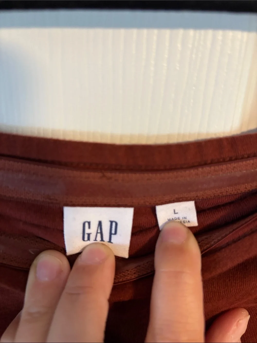 GAP Rust-Brown Strapless Dress